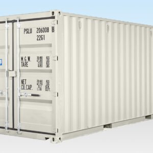 20FT-SHIPPING-CONTAINER-ONE-TRIP-WHITE-RAL-9003-1 8ft x 10ft Compact Storage Container for Sale