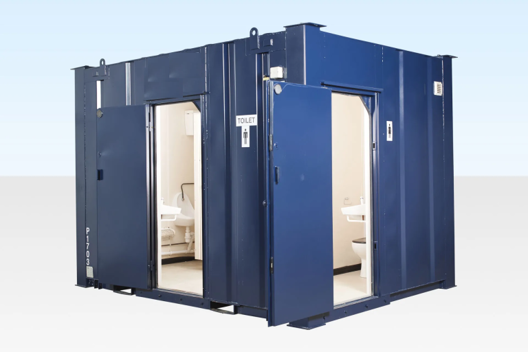 2+1 Steel Toilet Cabin 12ft x 9ft for Sale